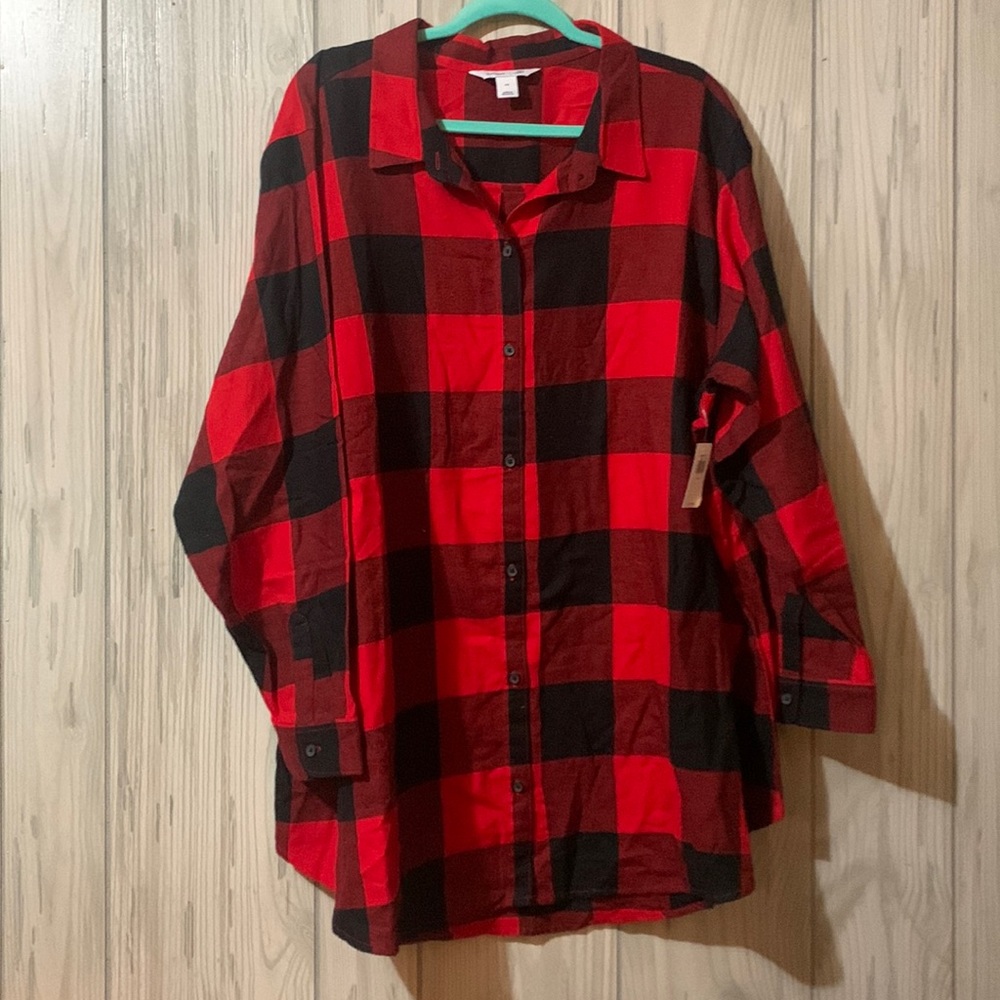 Old Navy - Red/Black Buffalo Plaid Classic Shirt